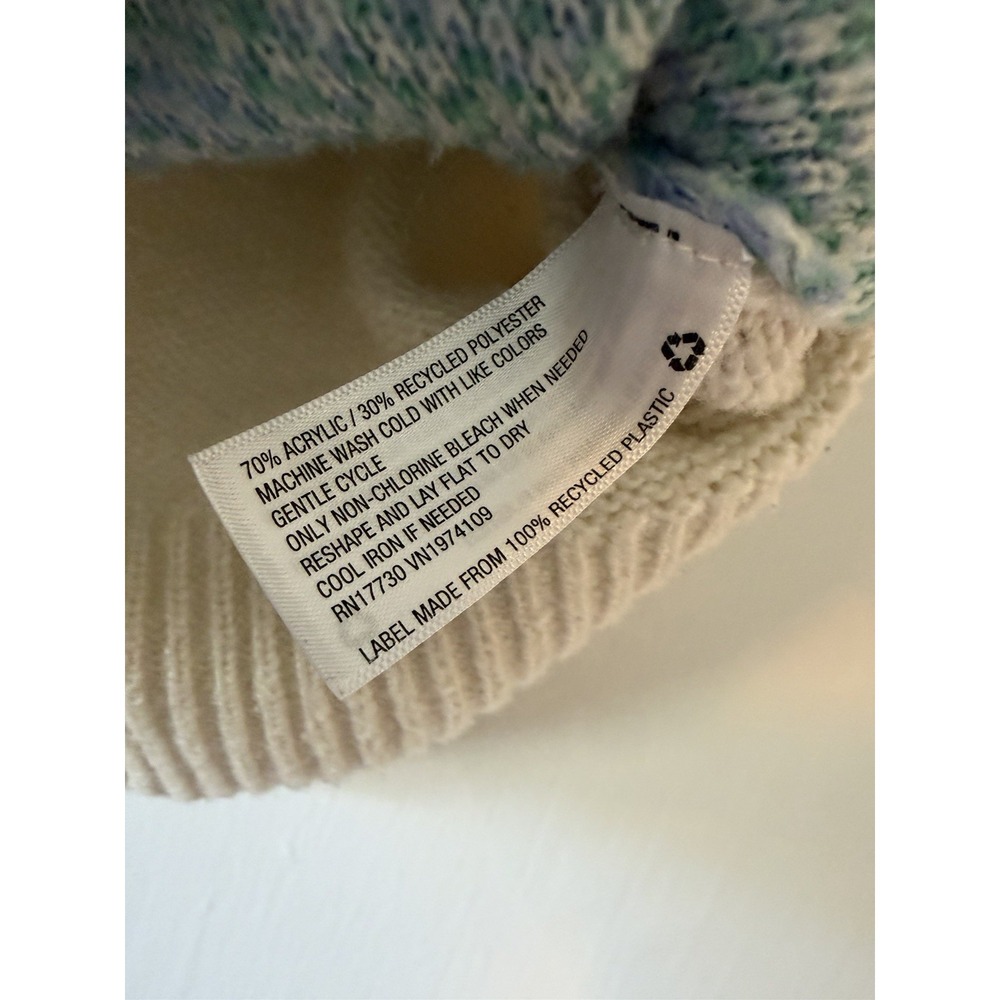 Wild Fable Fair Isle Sweater Vest Womens Small Pastel V Neck Cream Knit Preppy - Picture 4 of 5
